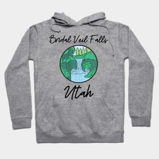 Bridal Veil Falls Wasatch Mountains Waterfall Hoodie